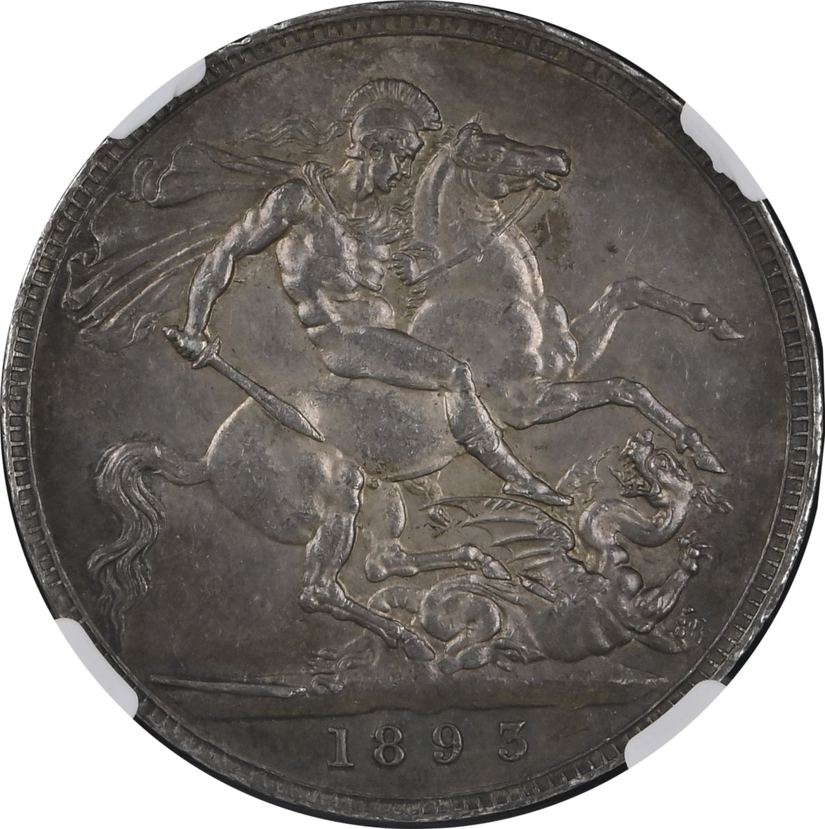 NGC AU58 エチオピア（1889年）1/4 BIRR銀貨 1893 Victoria Crown LVI AU-58 – Kos Coins