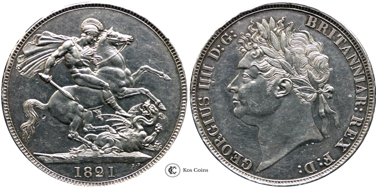 1821 George IV Crown – Kos Coins