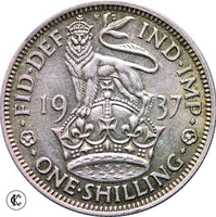 1937 George VI English Shilling