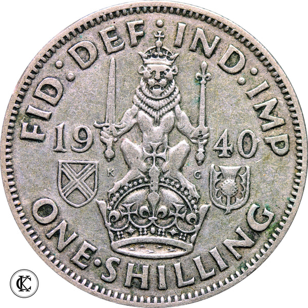 1940 George VI Scottish Shilling