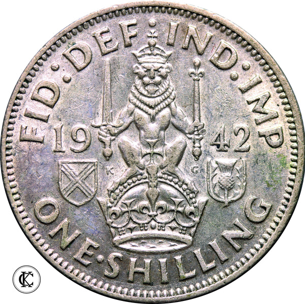 1942 George VI Scottish Shilling