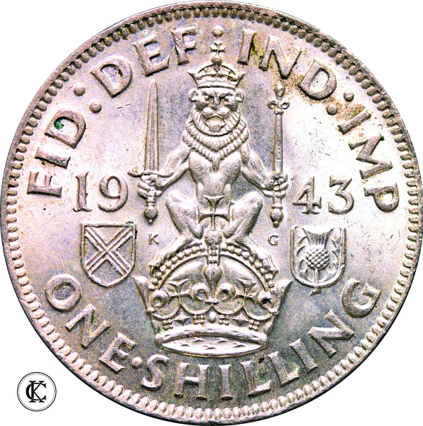 1943 George VI Scottish Shilling