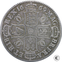 1669/4 Charles II Half-crown