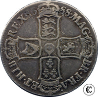 1688 James II Qvarto silver one Crown