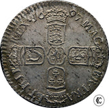 1697 William III Sixpence
