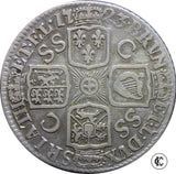 1723 George I Shilling French arms at date