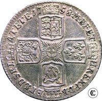 1758 George II Shilling