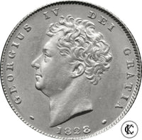 1828 George IV Six Pence