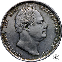 1834 William IV sixpence