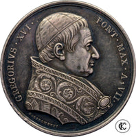 1837 GREGORY XVI Annual Papal State Medal
