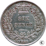 1839 Victoria Sixpence