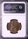 1857 Victoria Half Penny MS 64 BN