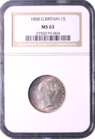 1858 Victoria one shilling