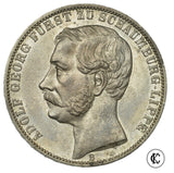1865 B Schaumburg-Lippe Prince George Silver Thaler