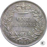 1865 Victoria Shilling