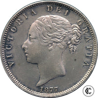 1877 Victoria Half Crown