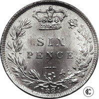 1884 Victoria Sixpence