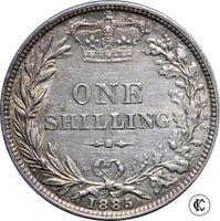 1885 Victoria shilling