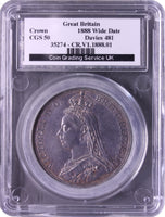 1888 Victoria Crown wide date
