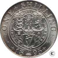 1895 Queen Victoria shilling