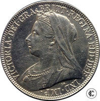 1897 Victoria Florin Two Shilling