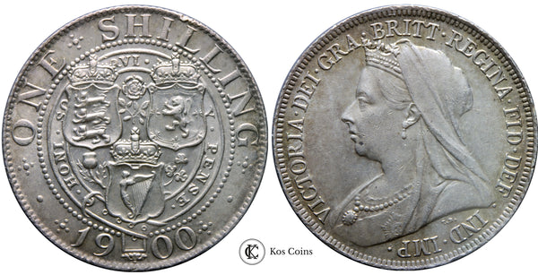 1900 Queen Victoria shilling