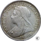 1900 Queen Victoria shilling