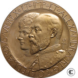 1902 Edward VII Coronation Bronze medallion by G Frampton