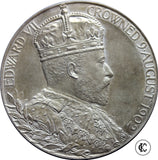 1902 Edward VII Coronation silver medallion official royal mint issue