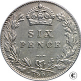 1905 Edward VII Sixpence