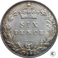 1906 Edward VII Sixpence