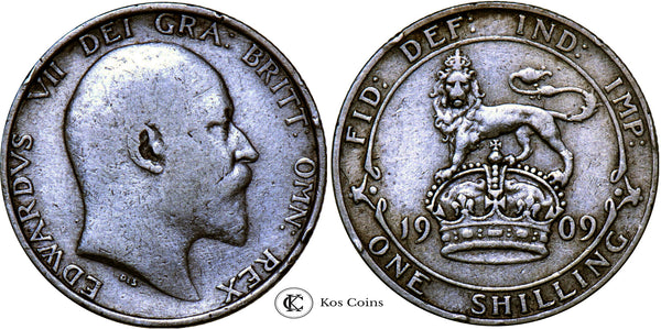 1909 Edward VII Shilling