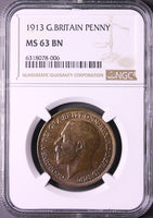 1913 George V Penny MS 63 BN