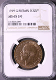 1919 George V Penny MS 65 BN