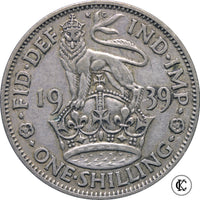 1939 George VI English Shilling