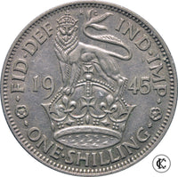 1945 George VI English Shilling