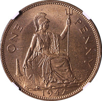1947 George VI Penny MS 66 RB