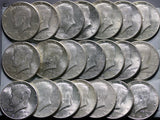 1964 Kennedy half dollar 90%silver coins (21 coins in this lot)