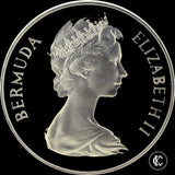 1981 Elizabeth II one Dollar Royal Wedding Bermuda Proof Issue