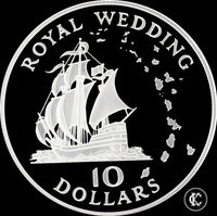 1981 Elizabeth II 10 Dollars Royal Wedding Eastern Caribbean Territories Silver Proof Issue