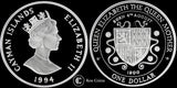 1994 Elizabeth II 94th Anniversary of the Birth of Queen Mother Silver Proof one Dollar