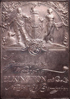 1911 GEORGE V CORONATION SILVER GILT PLAQUE